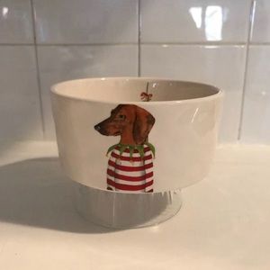 Rae Dunn Dachshund Pet Bowl